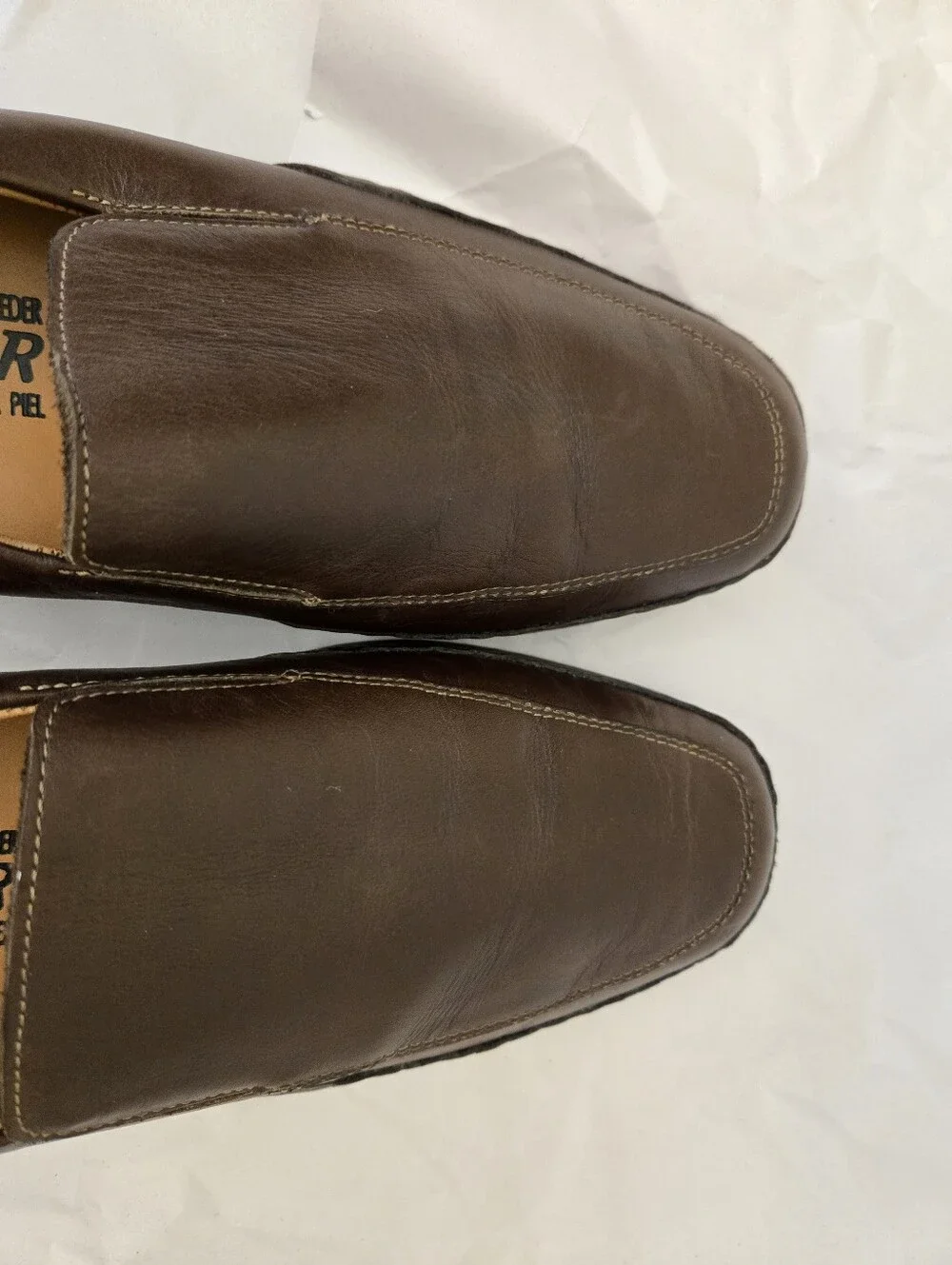 Mephisto Men's Sz 10.5 Edlef Slip On Loafers Dark Brown Leather Casual To Dressy
